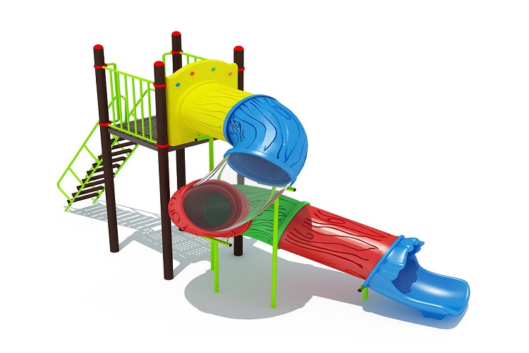 Tube Spiral Slide Deck Height 8 ft manufacturer in Delhi